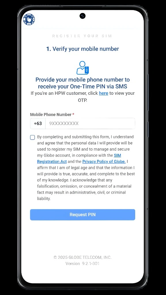 Globe SIM Registration Online Link Updated 2026