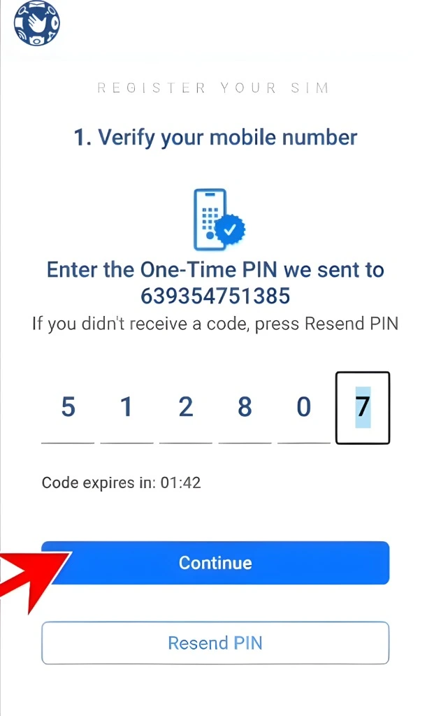 TM SIM Registration via Online Link