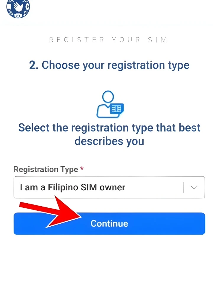 Choose Your Registration Type.