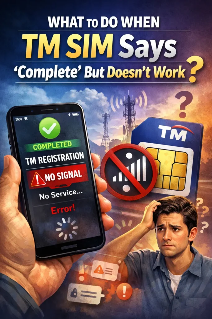 What to Do When TM SIM Says “Complete” But Doesn’t Work