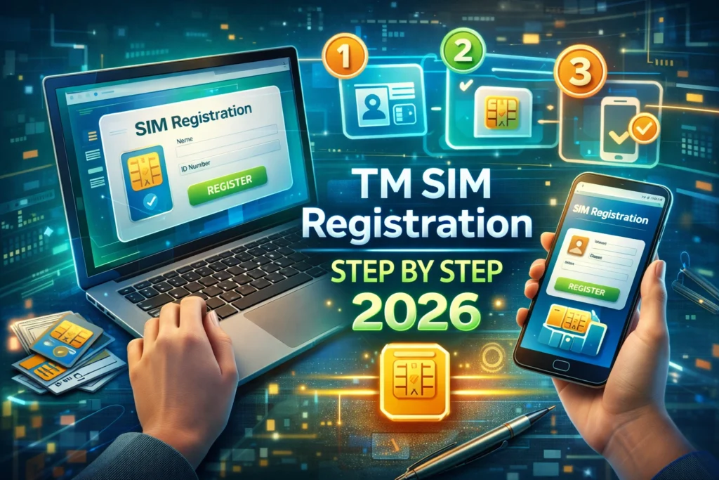 TM SIM Registration Step by Step 2026