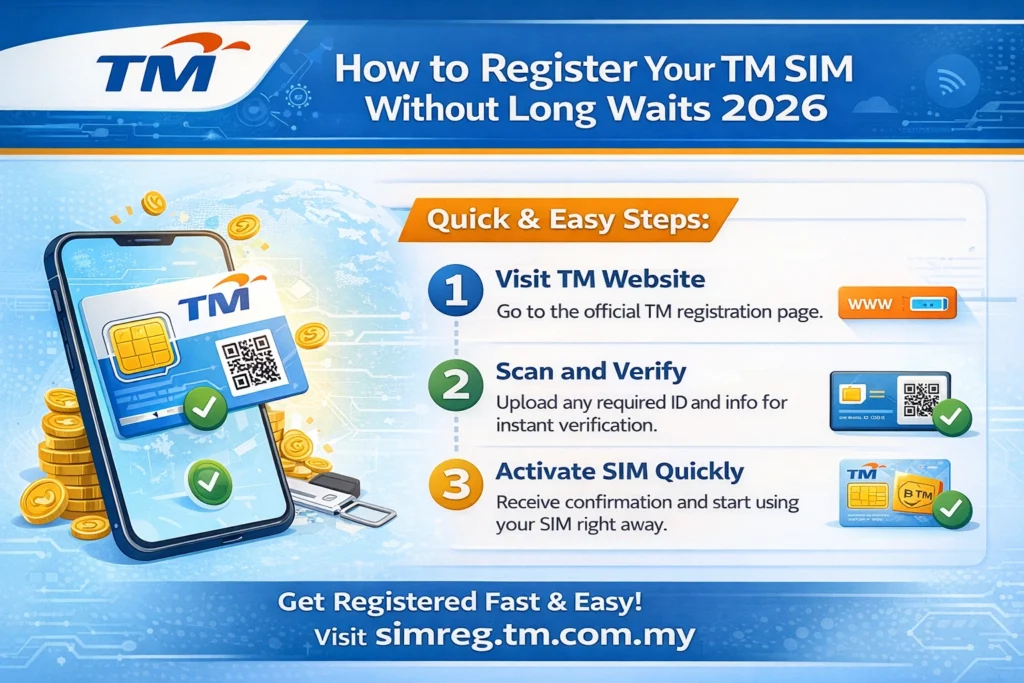 How to Register Your TM SIM Without Long Waits 2026