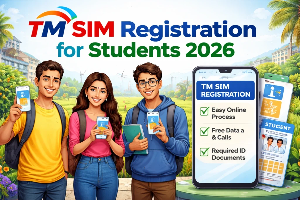 TM SIM Registration for Students 2026