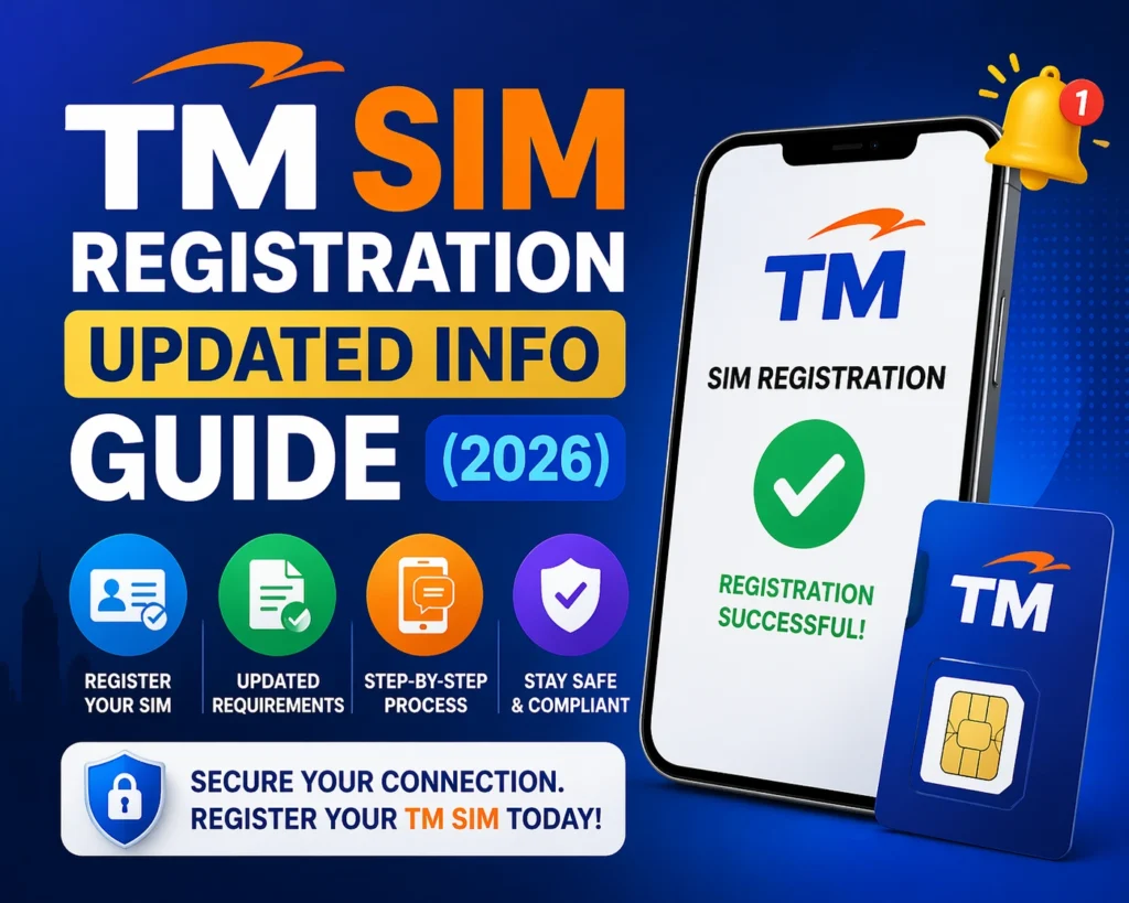 TM SIM Registration Updated Info Guide (2026)