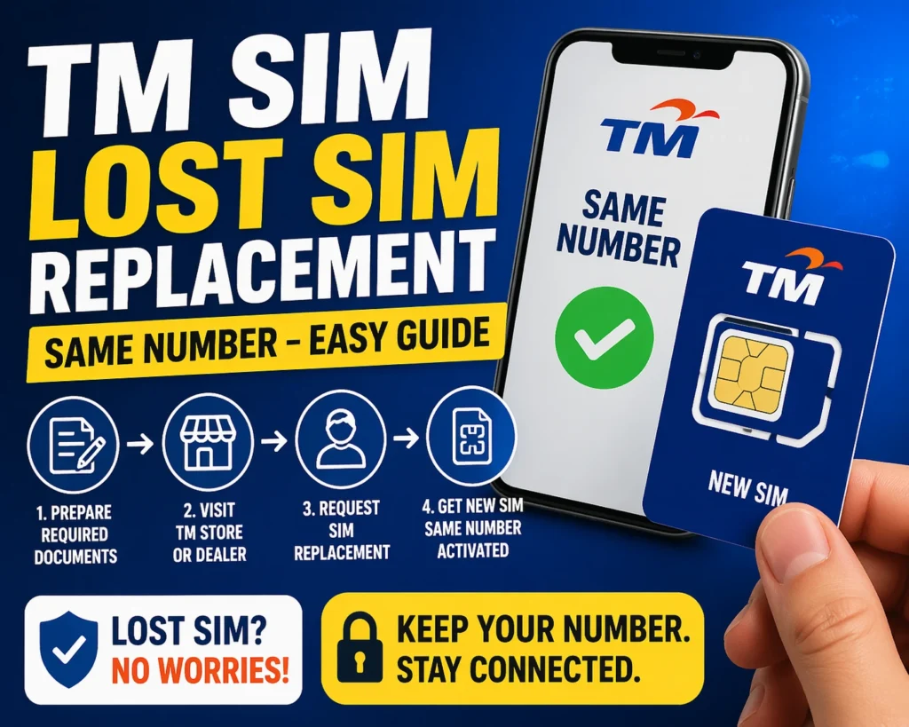 TM SIM Lost SIM Replacement Same Number – Easy Guide