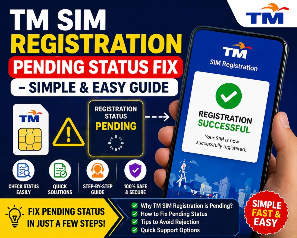 TM SIM Registration Pending Status Fix – Simple & Easy Guide