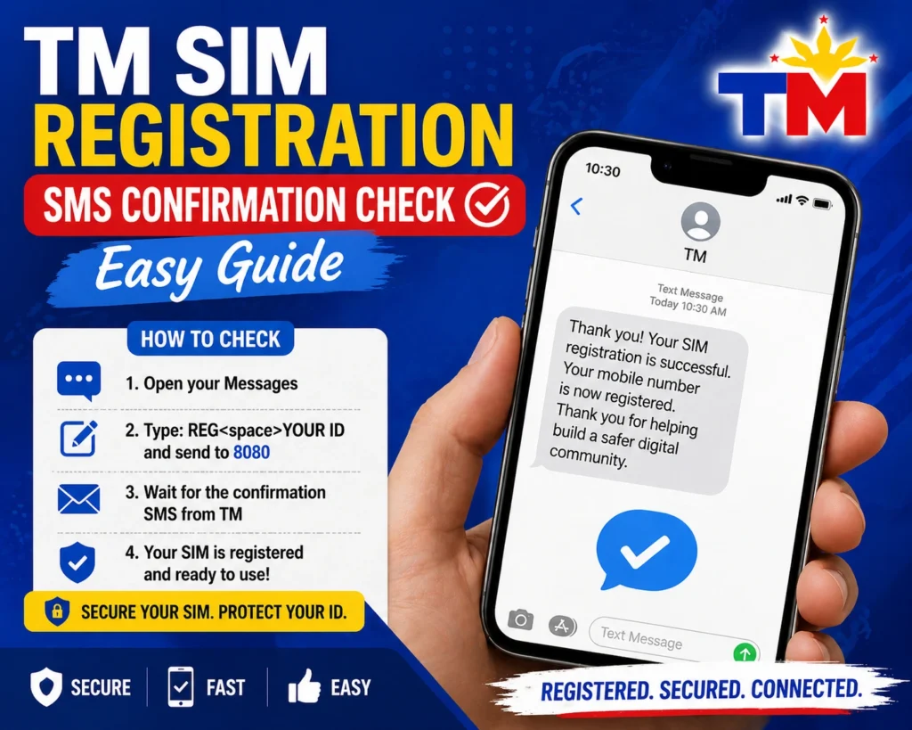 TM SIM Registration SMS Confirmation Check — Easy Guide