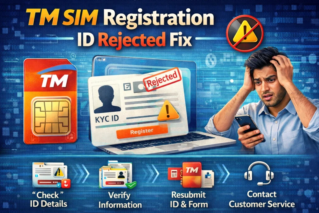 TM SIM Registration ID Rejected Fix