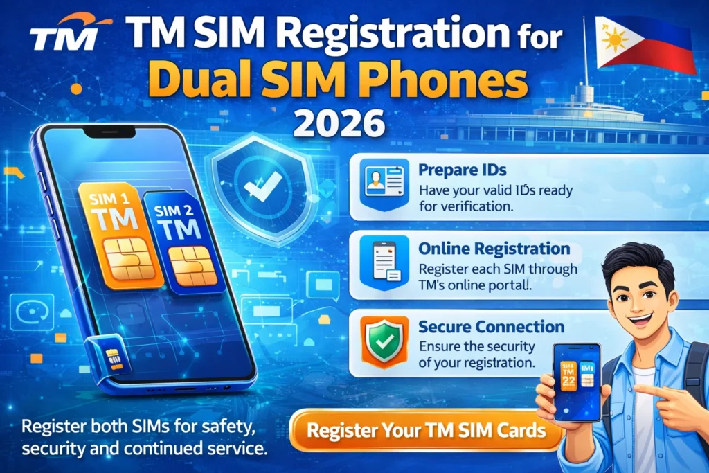 TM SIM Registration for Dual SIM Phones 2026