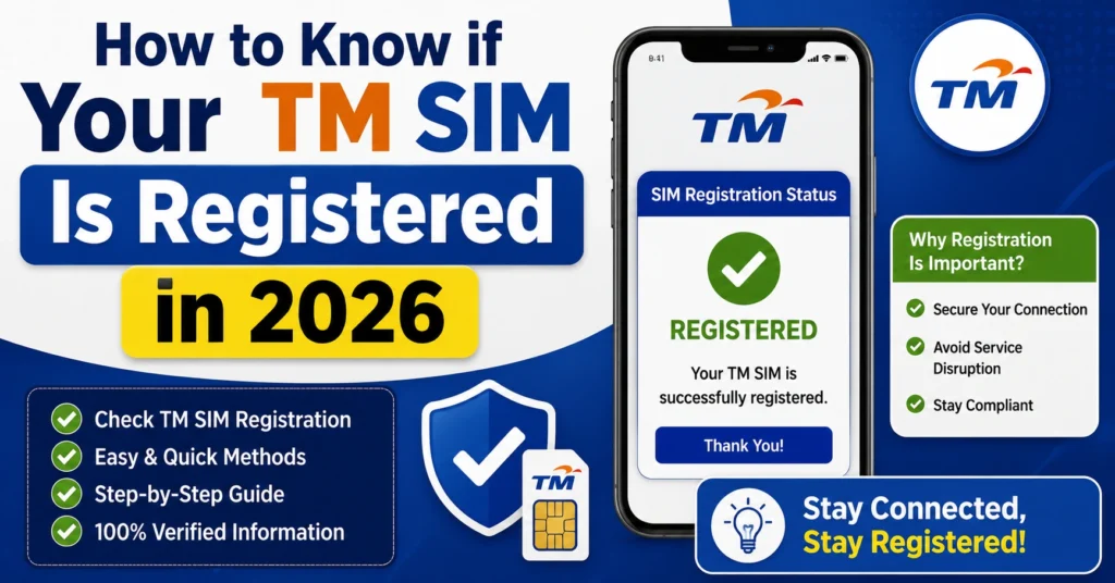 How to Know if Your TM SIM Is Registered in 2026