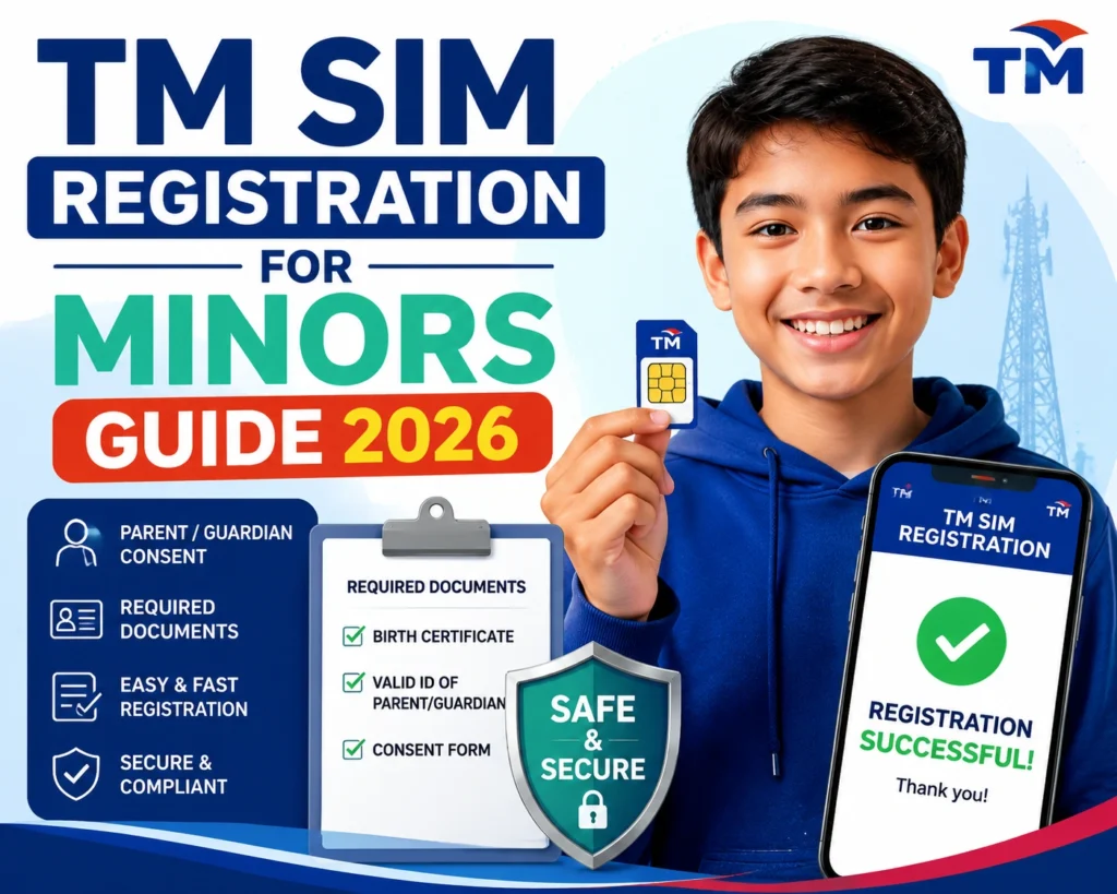 TM SIM Registration for Minors Guide 2026