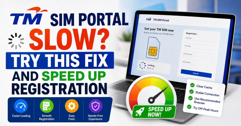 TM SIM Portal Slow? Try This Fix and Speed Up Registration