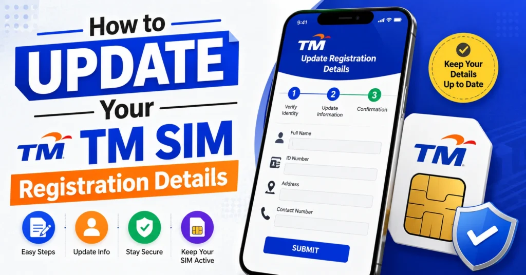 How to Update Your TM SIM Registration Details