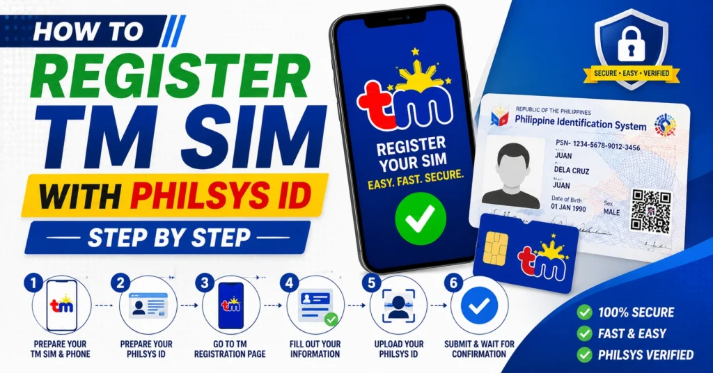 How to Register TM SIM with PhilSys ID — Step by Step