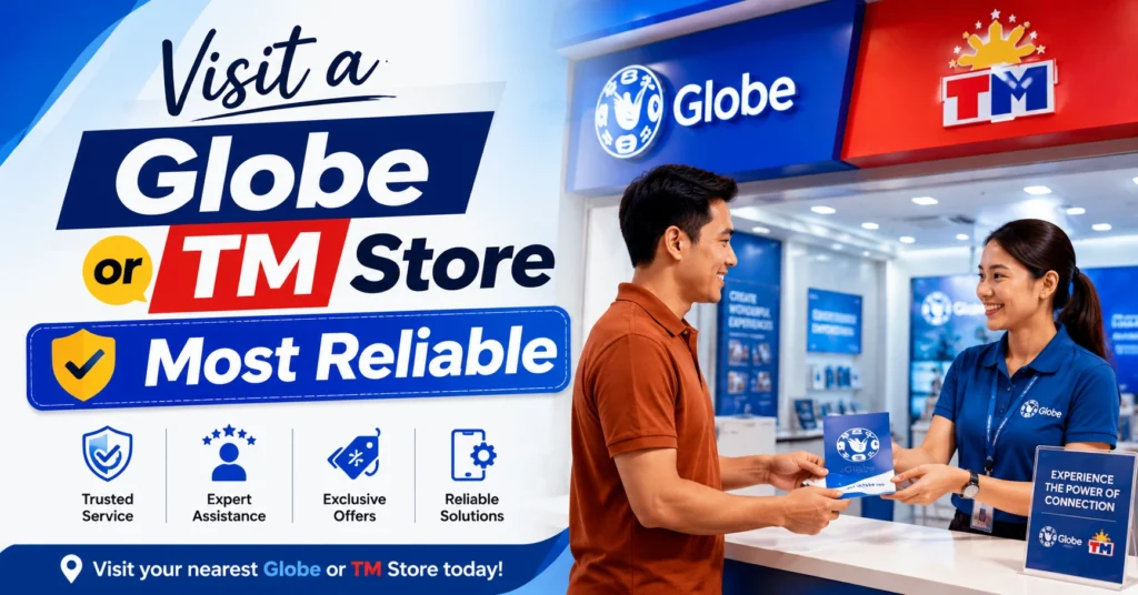 Visit a Globe or TM Store Most Reliable