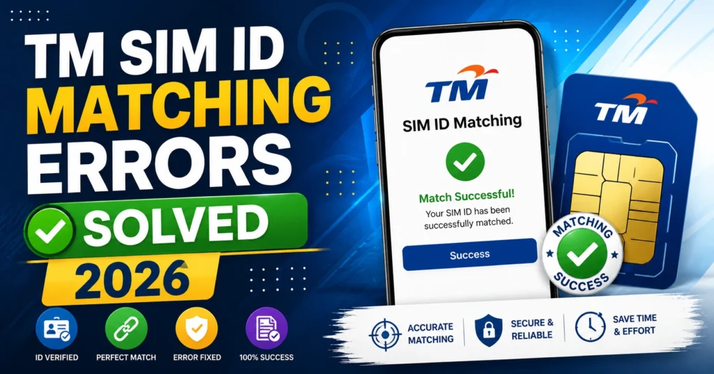 TM SIM ID Matching Errors Solved 2026